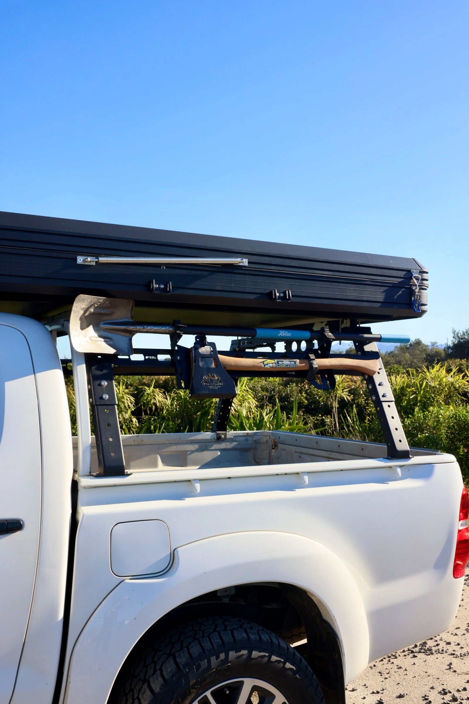 Top End Axe & Shovel Rack | Heavy Duty 4WD Recovery Mount