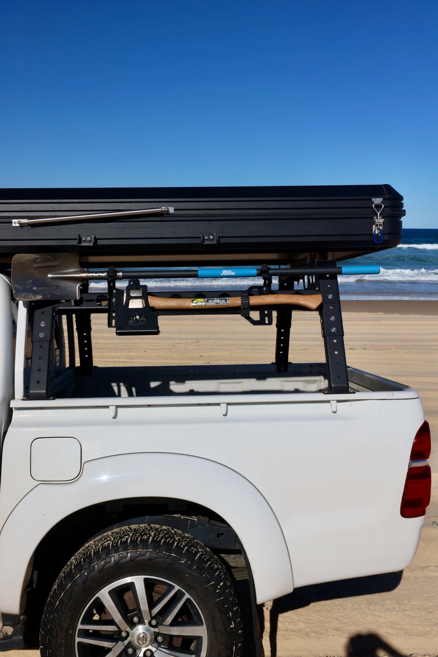 Top End Axe & Shovel Rack | Heavy Duty 4WD Recovery Mount