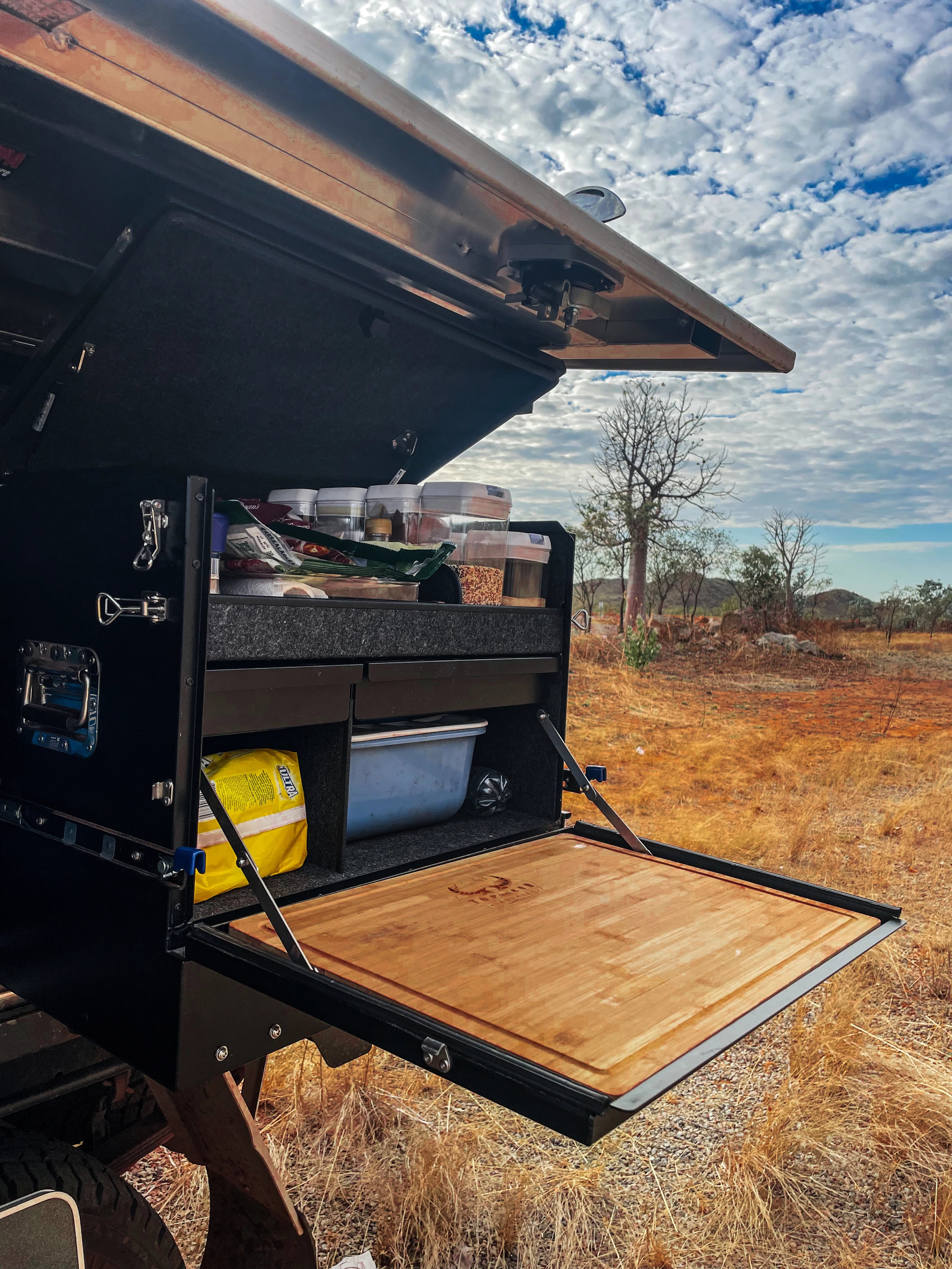 Top End The Longhaul Camp Kitchen | Slide Out 4WD Setup
