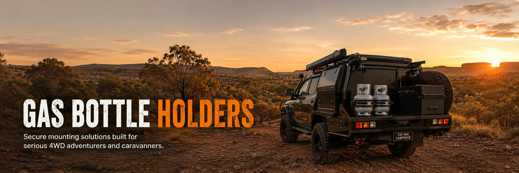 Heavy-Duty Gas Bottle Holders for Caravans, 4WDs & Camper Trailers