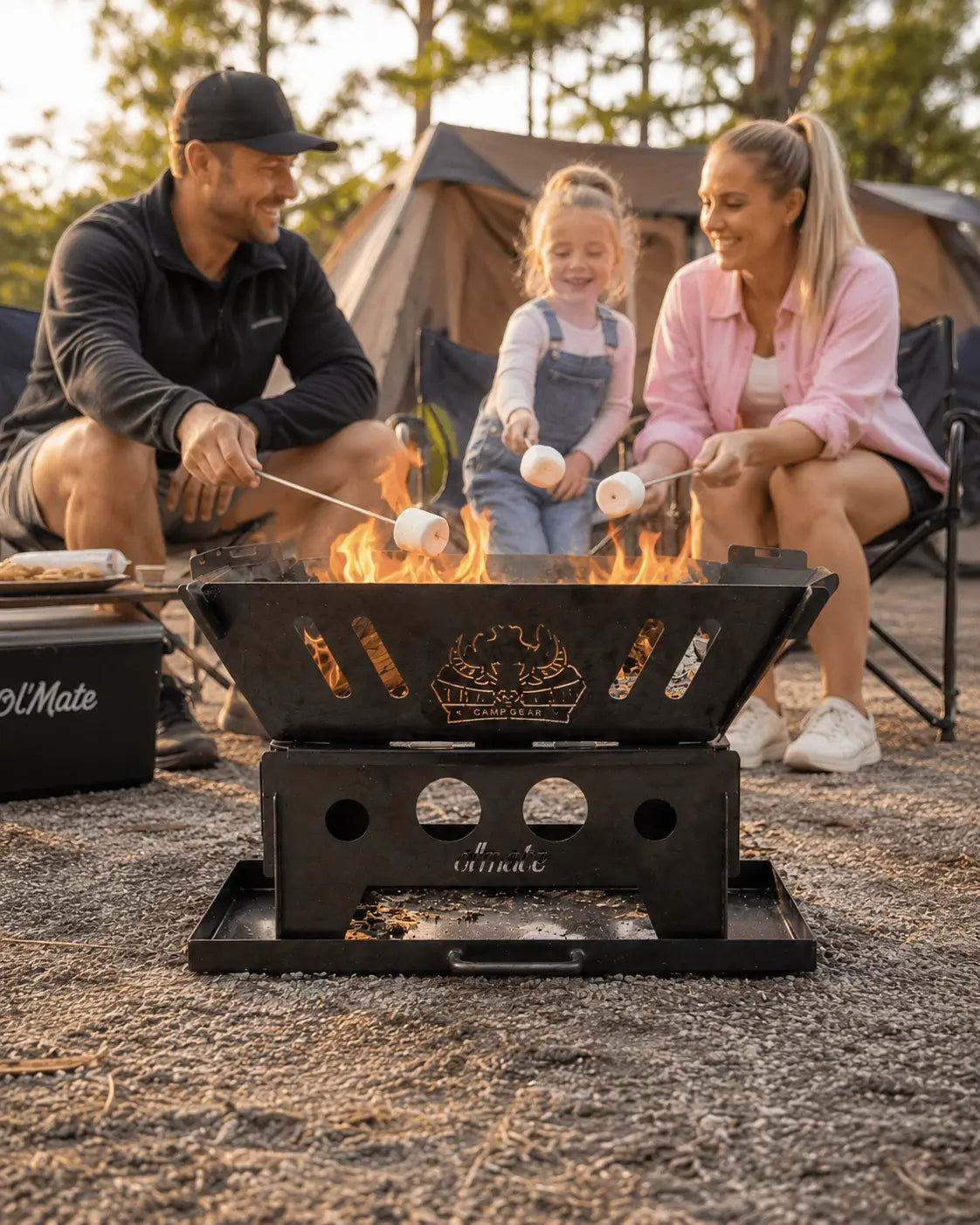 Top End Ol'Mate Portable Camping Fire Pit | Flat Pack Fire Pit