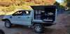 Top End Campgear Longhaul Camp Kitchen on the Low Mount Slide providing organised storage and easy access inside a touring ute canopy.