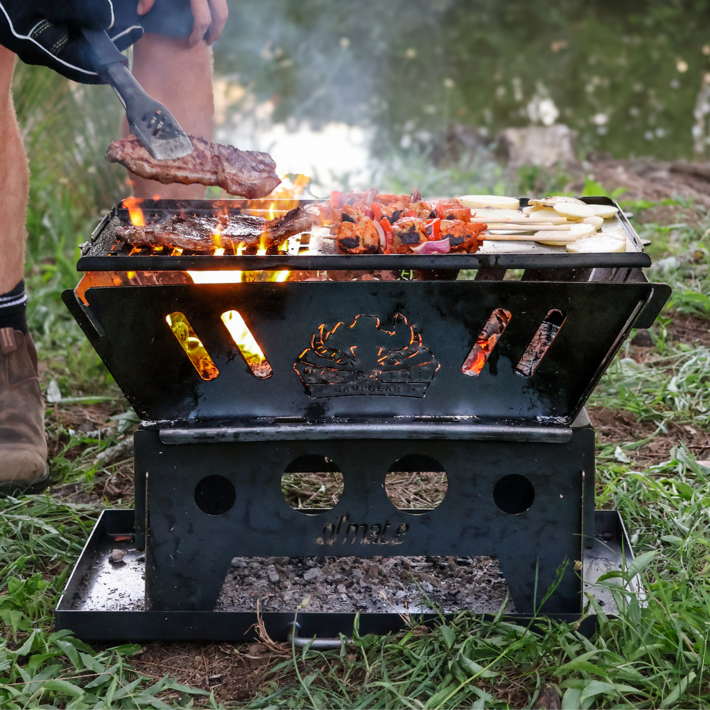 Ol’ Mate™ Fire Pit | 3-in-1 Portable Camping Fire Pit BBQ