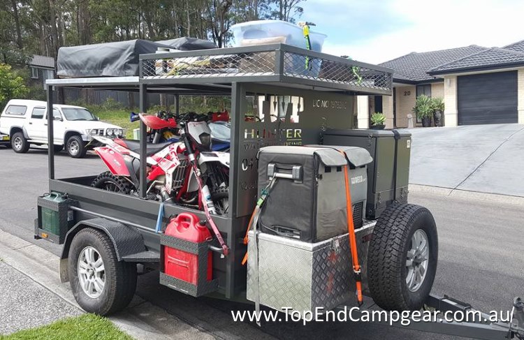 Camp Kitchen Customised for Motorbike Trailer -