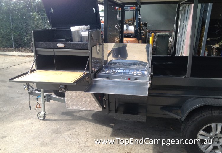 Camp Kitchen Customised for Motorbike Trailer -