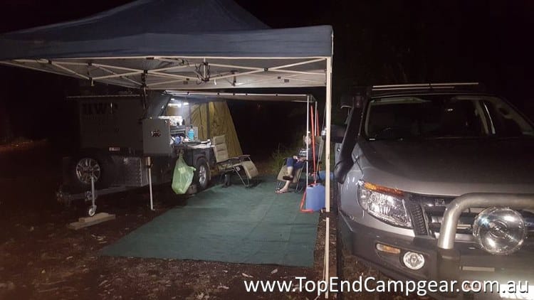 Camp Kitchen Customised for Motorbike Trailer -