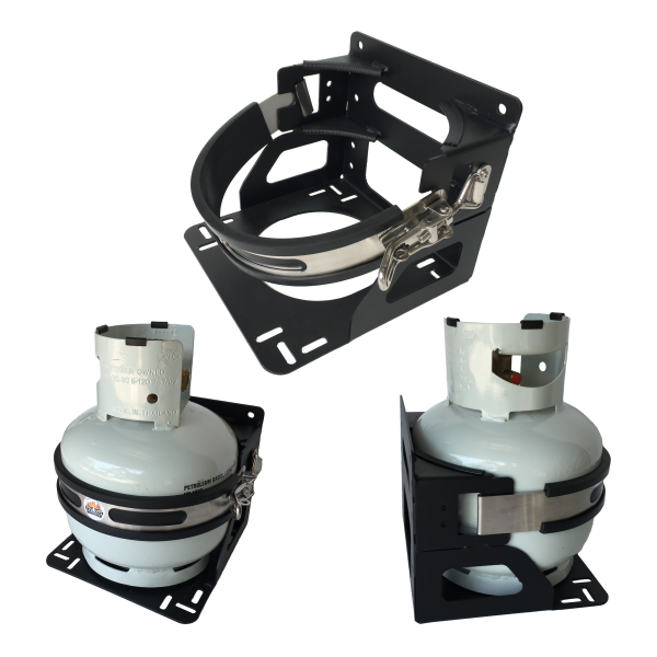 4kg Gas Bottle Holder REAR, BASE or ROOF MOUNT - Image 3