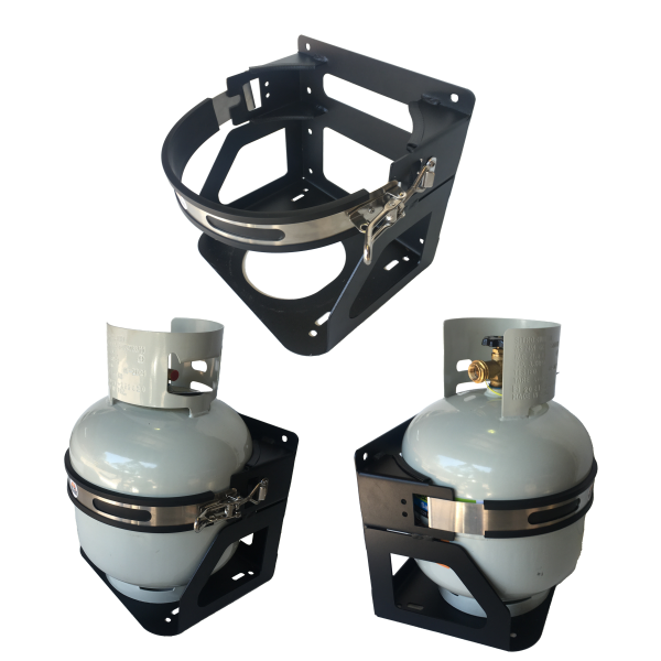 9kg Gas Bottle Holder REAR, BASE or ROOF MOUNT - Image 3