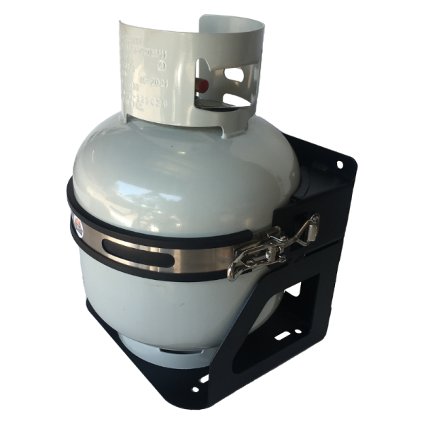 9kg Gas Bottle Holder REAR, BASE or ROOF MOUNT - gas bottle holder